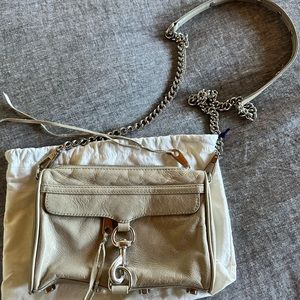 Grey Rebecca Minkoff Mini M.A.C. Crossbody Bag